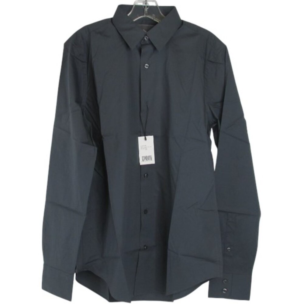 VINCE Men's Charcoal Gray Button Down Shirt Size M New With Tags